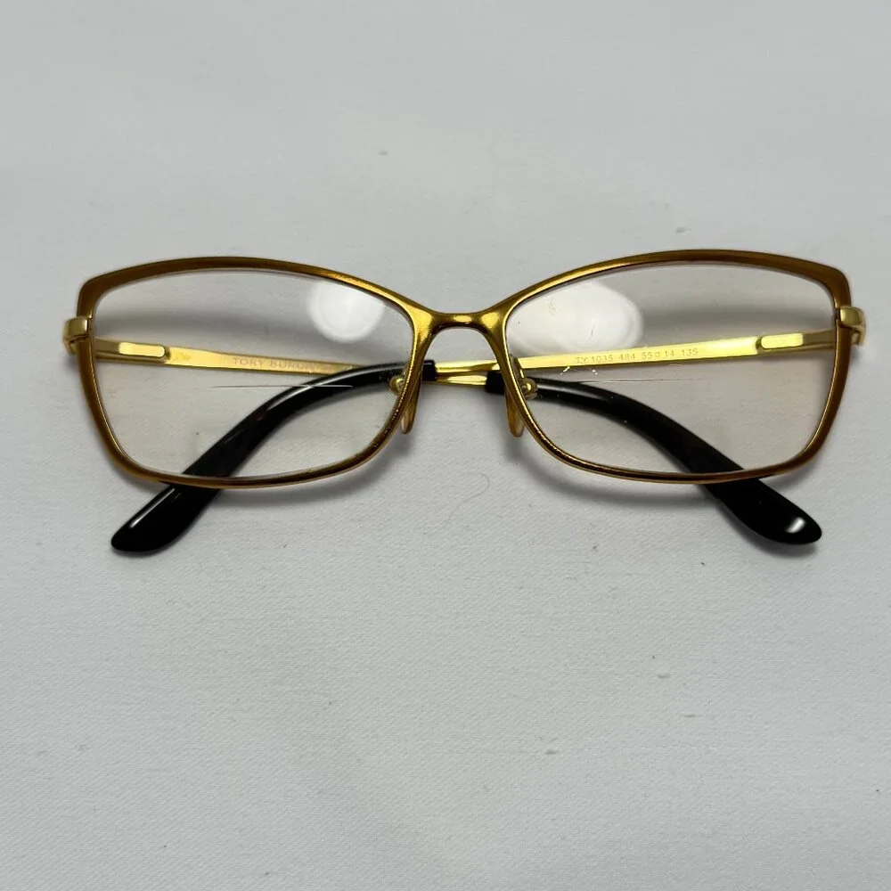 Tory Burch Gold Metal Eyeglasses - Frames Only